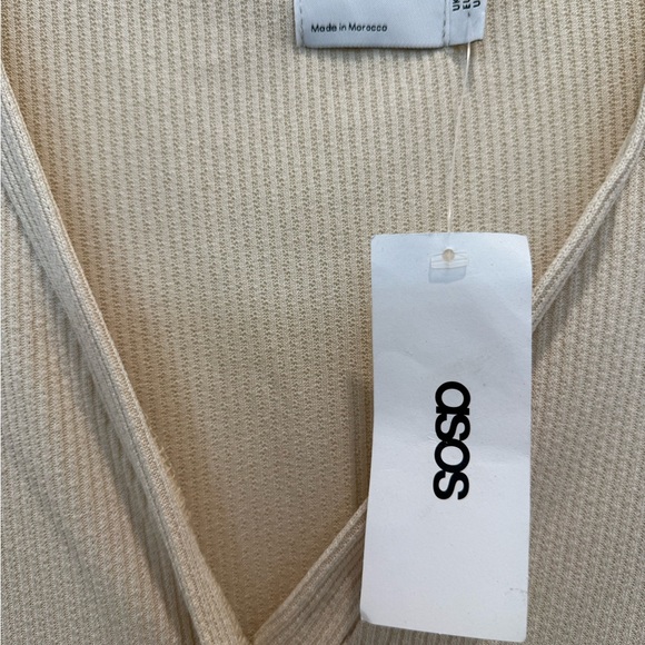 Beige Button-Down Dress - Picture 2 of 3